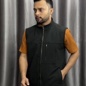 Premium Sleevless Winter Jacket | Black