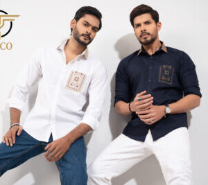 Deep navy + White Shirt Combo || MCS088 + MCS087